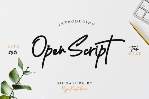Open Script Font - Featured Image