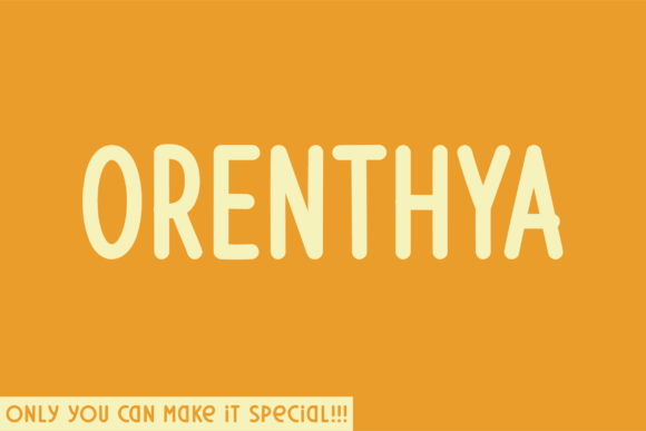 Orenthya Font - Featured Image