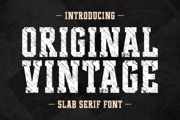 Original Vintage Font Download for Desktop