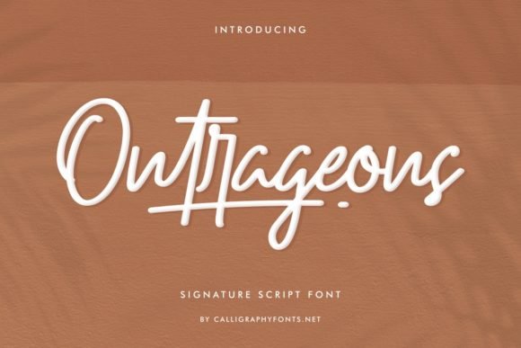 Outrageous Font - Featured Image