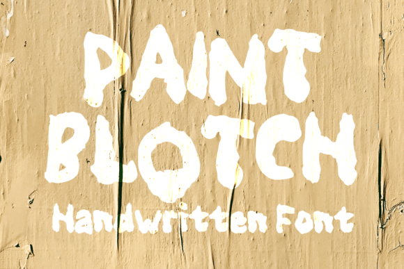 Paint Blotch Font Download for Desktop