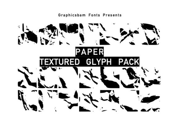 Paper Textured Glyphs Font Download for Desktop