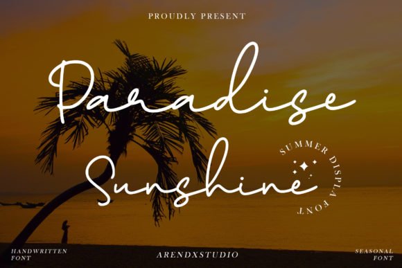 Paradise Sunshine Font - Featured Image