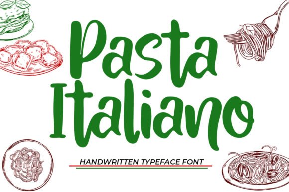 Pasta Italiano Font - Featured Image