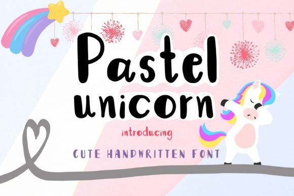 Pastel Unicorn Font - Featured Image