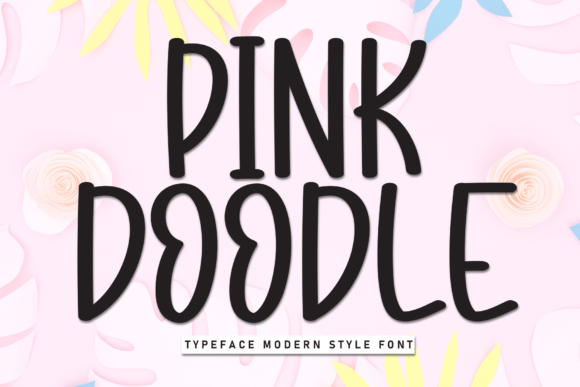 Pink Doodle Font - Featured Image