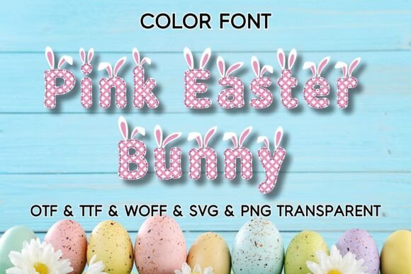 Pink Easter Bunny Font - Featured Image