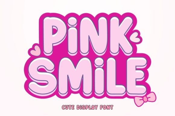 Pink Smile Font - Featured Image