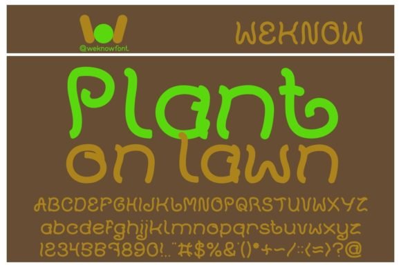 Plant on Lawn Font - Featured Image