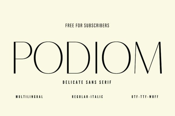 Podiom Font Download for Desktop