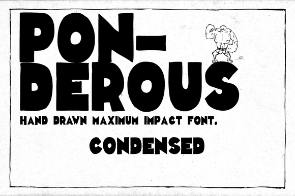 Ponderous Condensed Font Download for Desktop