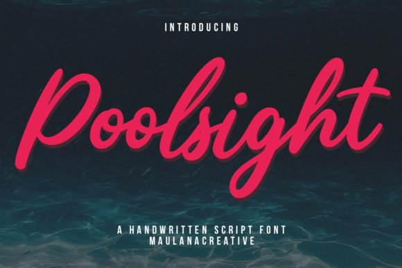 Poolsight Font - Featured Image