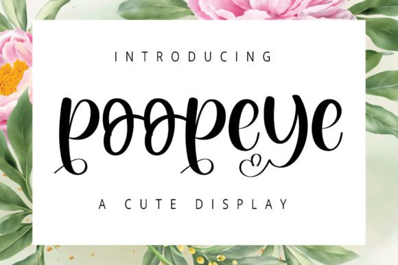 Poopeye Font - Featured Image