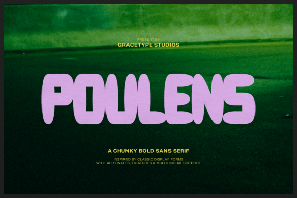 Poulens Font - Featured Image