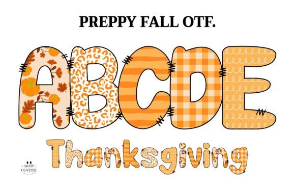 Preppy Fall Thanksgiving Font Download for Desktop