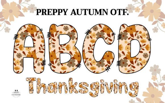 Preppyautumn Floral Font Download for Desktop