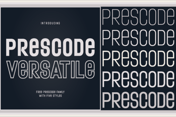 Prescode Versatile Font Download for Desktop