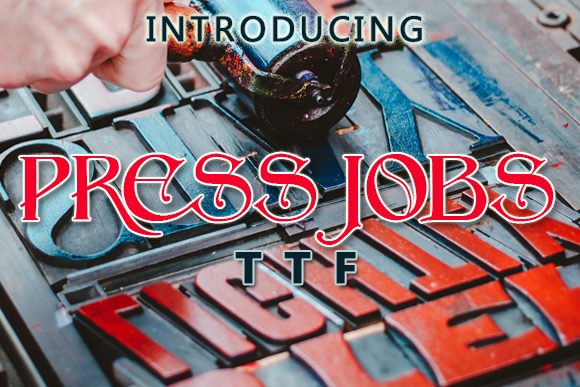 Press Jobs Font - Featured Image