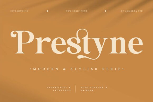 Prestyne Font - Featured Image