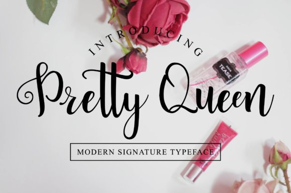 Pretty Queen Font - Featured Image