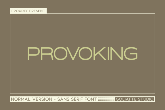 Provoking Font - Featured Image