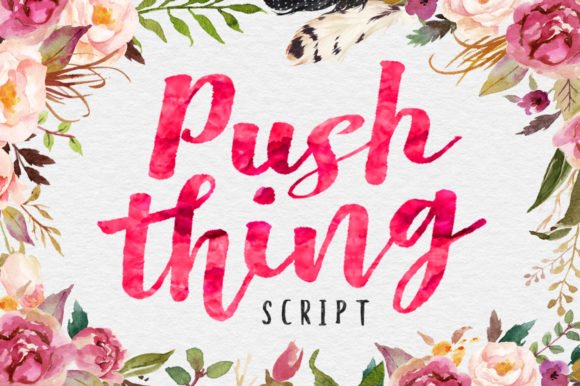 Push Thing Font - Featured Image