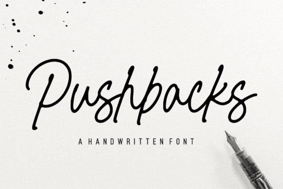 Pushbacks Font - Featured Image
