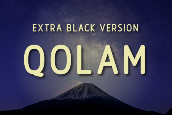 Qolam Extra Black Font - Featured Image