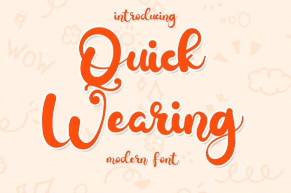 Quick Wearing Font - Featured Image