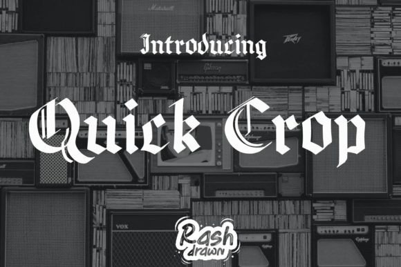 Quickcrop Font - Featured Image