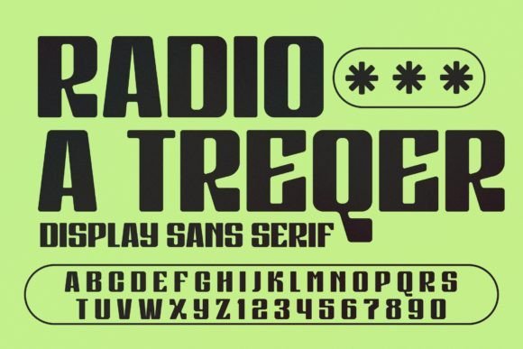 Radio a Treqer Font - Featured Image