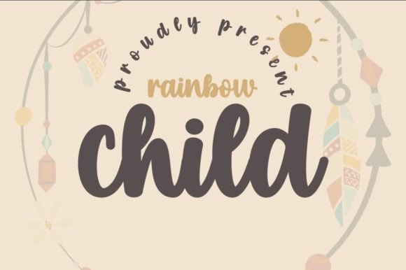 Rainbow Child Font - Featured Image