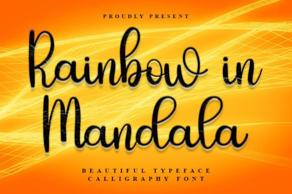 Rainbow in Mandala Font - Featured Image