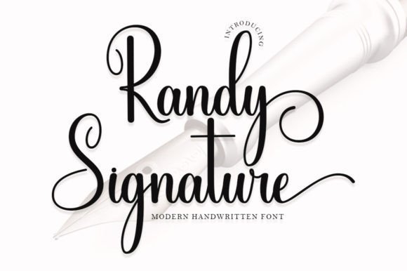 Randy Signature Font - Featured Image