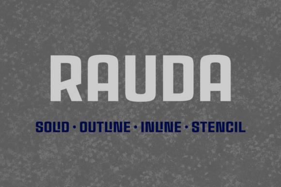 Rauda Family Font - Featured Image