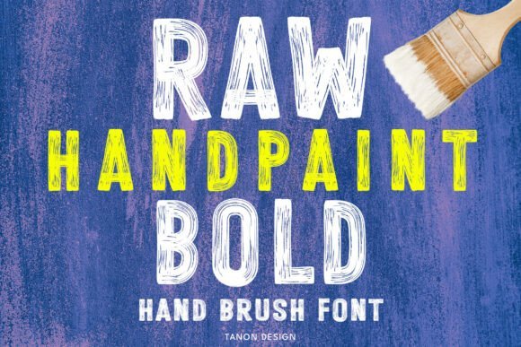 Raw Hand Paint Bold Font - Featured Image