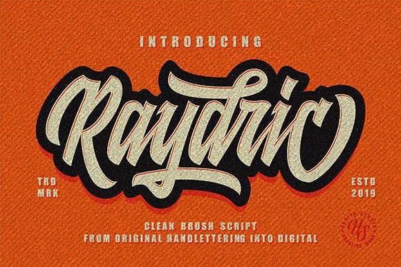 Raydric Script + Shadow Outline Font Download for Desktop