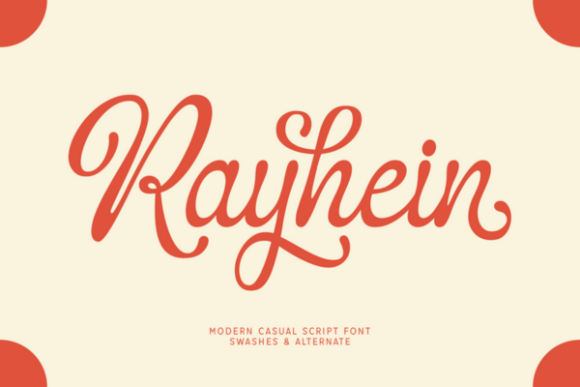 Rayhein Font Download for Desktop