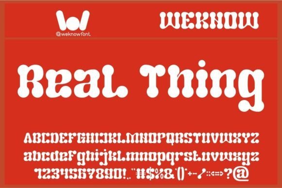 Real Thing Font Download for Desktop
