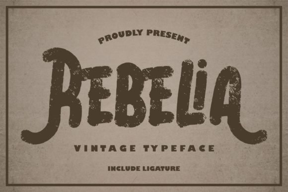 Rebelia Font - Featured Image