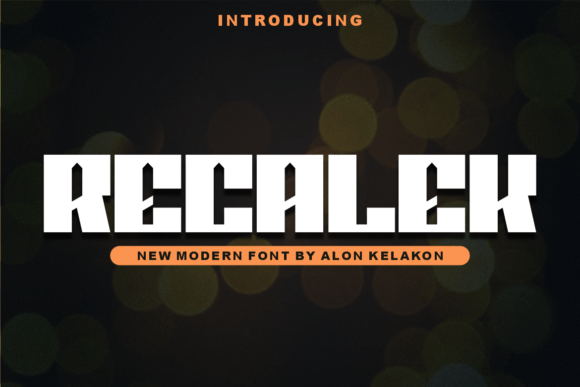 Recalek Font - Featured Image