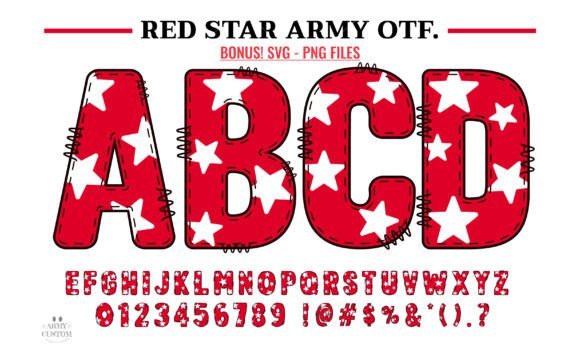Red Star Army Font - Featured Image