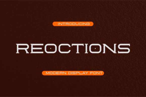 Reoctions Font Download for Desktop
