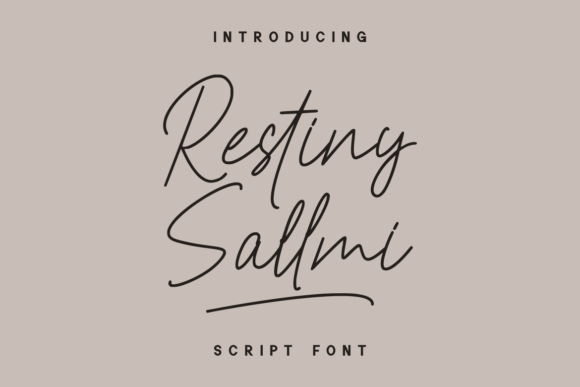 Restiny Sallmi Font - Featured Image