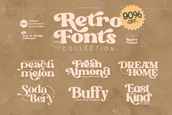 Retro Fonts Collection Font Download for Desktop