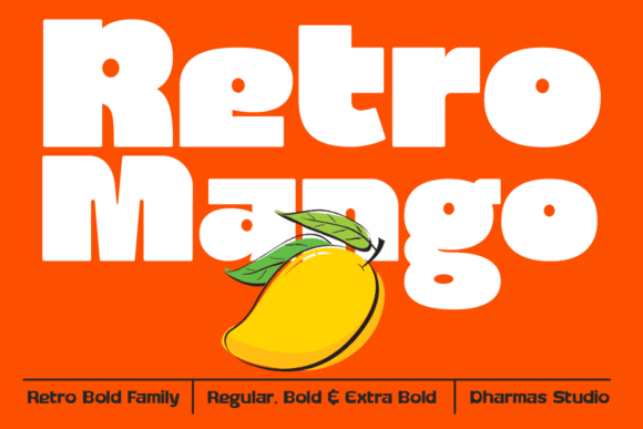 Retro Mango Font - Featured Image