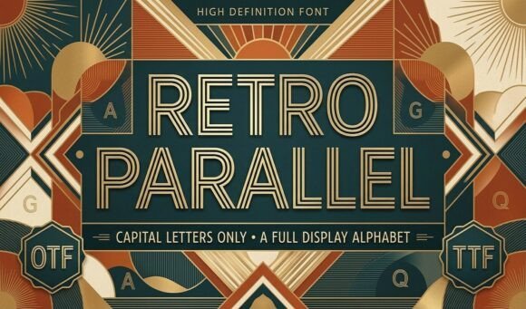 Retro Parallel Font - Featured Image