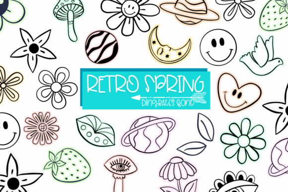 Retro Spring Font - Featured Image