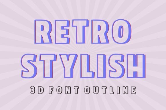 Retro Stylish Font - Featured Image