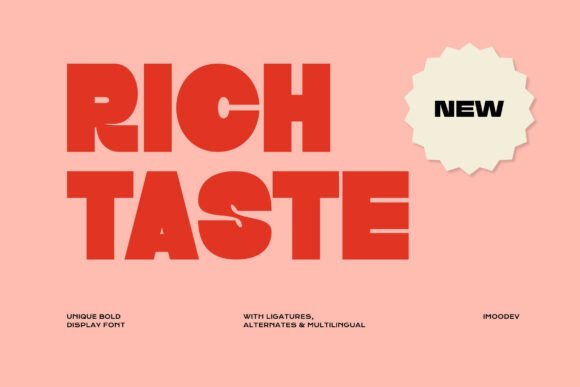 Rich Taste Font - Featured Image